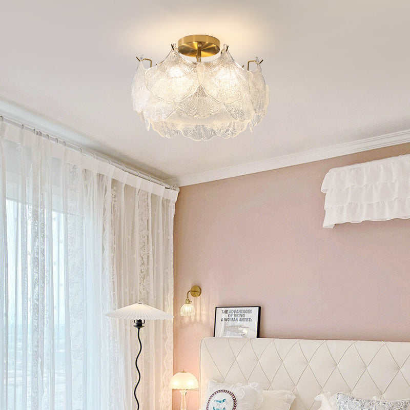 Serene Lotus Flush Mount Ceiling Light - A Touch of Nature