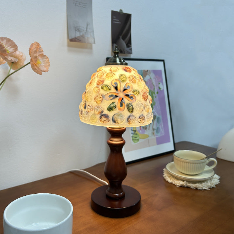 Seashell Mosaic Table Lamp - A Touch of Coastal Charm