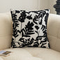 Embroidered Floral Throw Pillow - A Touch of Elegance