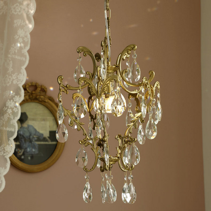 Vintage-Inspired Crystal Chandelier - Elegant and Timeless