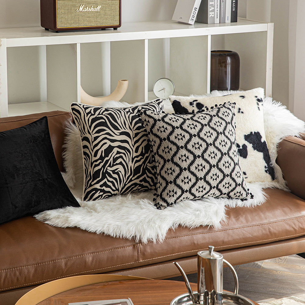 Boho Chic Animal Print Pillow - A Wildly Stylish Addition