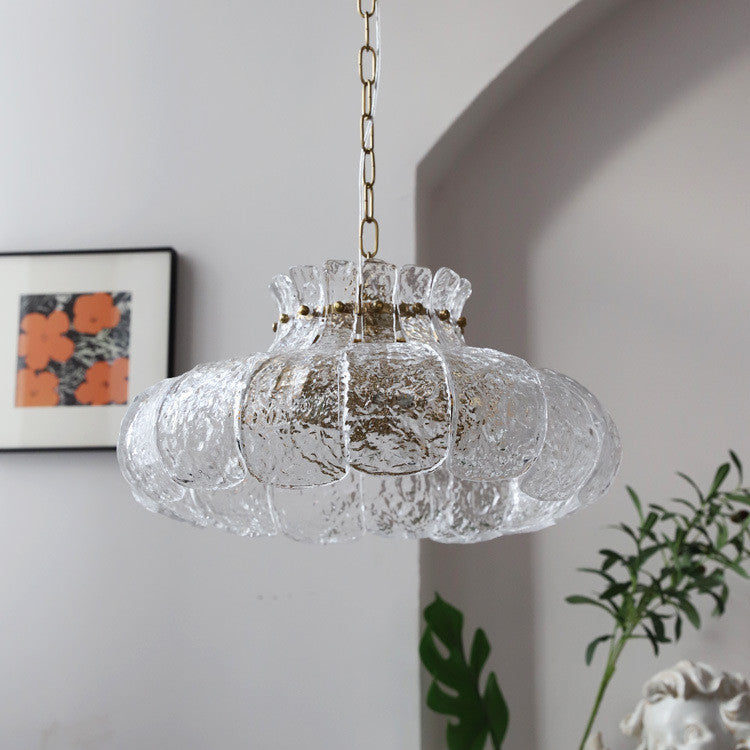 Elegant Glass Petal Chandelier - Modern and Minimalist