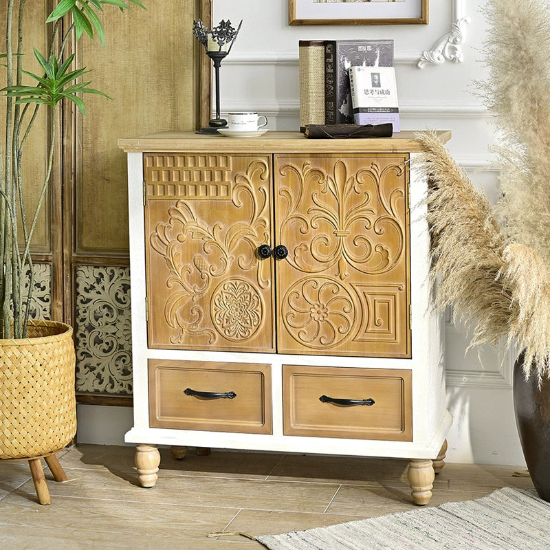 The Versailles Carved Storage Cabinet - French Provincial Sideboard with Drawers