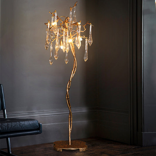 Crystal Chandelier Floor Lamp - A Touch of Regal Elegance