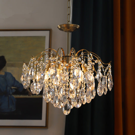 Vintage-Inspired Crystal Chandelier - Timeless Elegance and Luxury