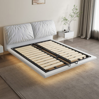 Futuristic Floating Bed with LED Lighting - A Modern Marvel