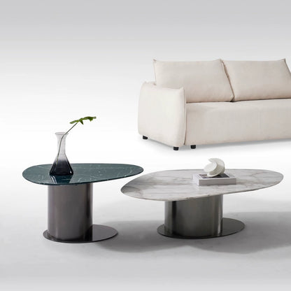 Luxurious Italian Marble Coffee Table - Modern Design for Living Room