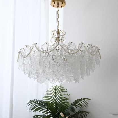 Opulent Crystal Chandelier with Cascading Design - Timeless Elegance