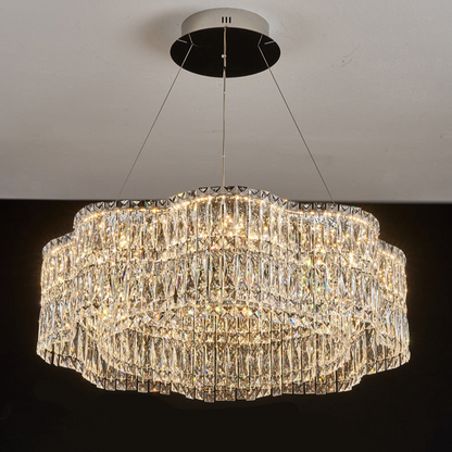 Modern Crystal Chandelier - Sleek and Stylish Design