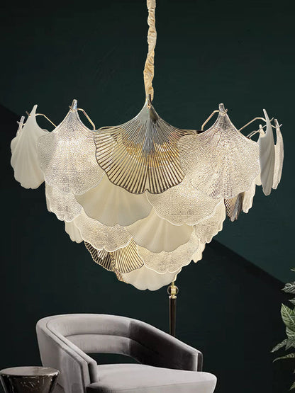 Ginkgo Leaf Chandelier - A Natural Touch of Elegance