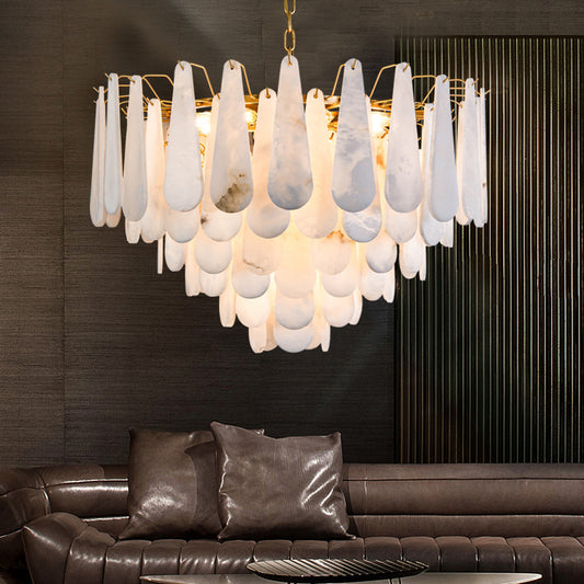 Modern Marble Chandelier - Sleek and Sophisticated