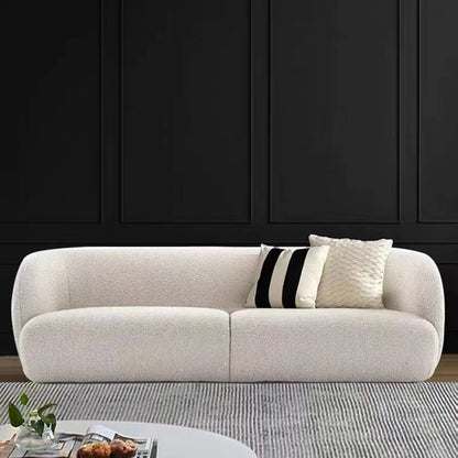 Minimalist Modern Lambswool Sofa for Living Room