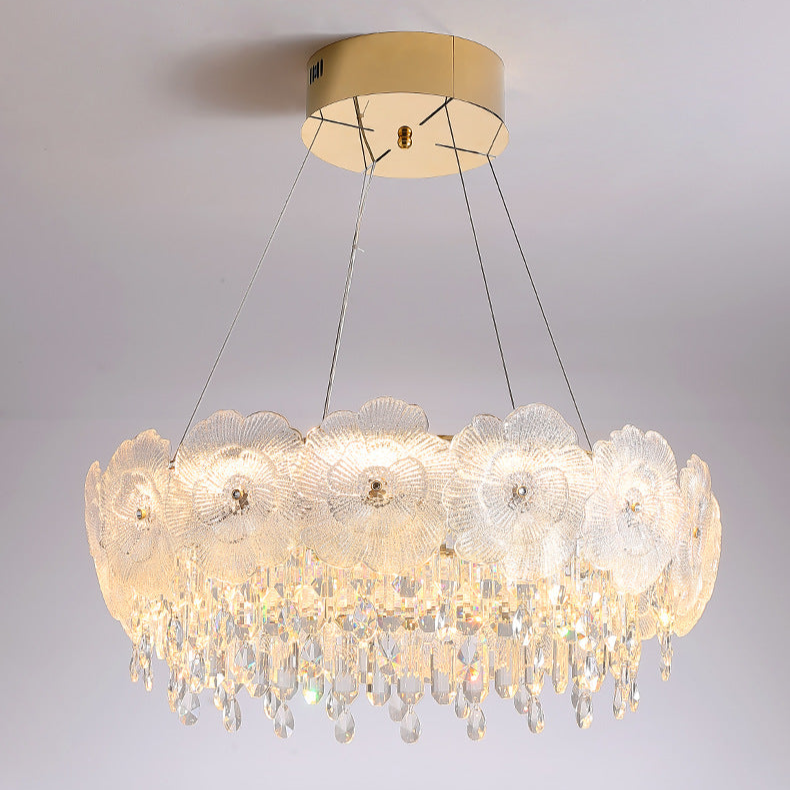 Modern Crystal Petal Chandelier - A Touch of Elegance