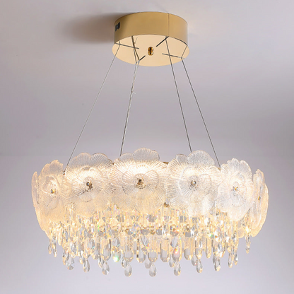 Modern Crystal Petal Chandelier - A Touch of Elegance