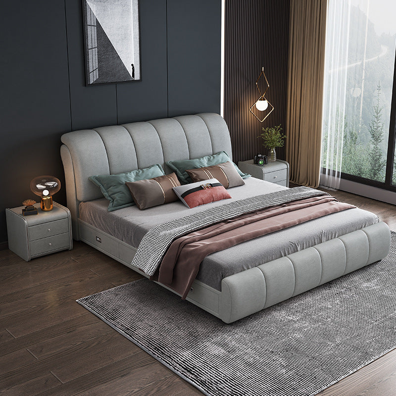 Modern Upholstered Storage Bed with Spacious Under-Bed Storage