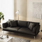 Modern Leather Sofa with Sleek Design and Comfortable Cushions