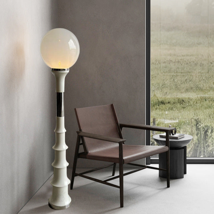 Sculptural Ceramic Floor Lamp - A Modern Art Piece