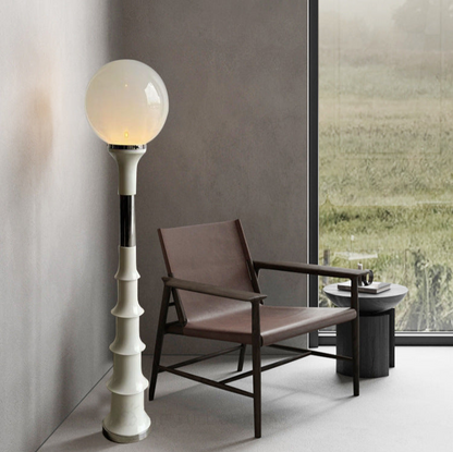 Sculptural Ceramic Floor Lamp - A Modern Art Piece