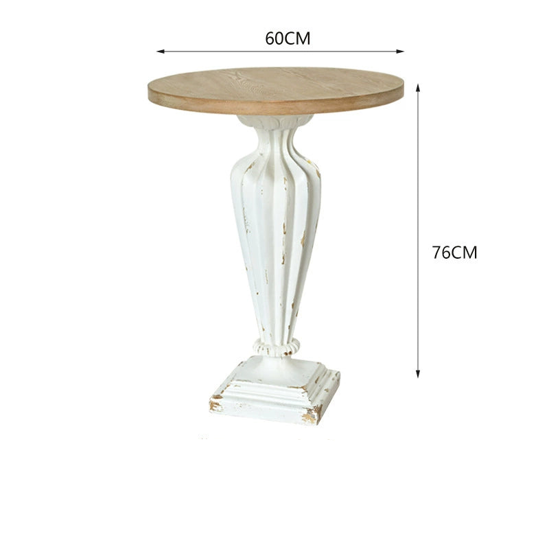 The Versailles Pedestal Side Tables - French Provincial Accent Table