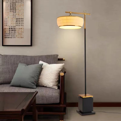 Sleek and Sophisticated Floor Lamp with Adjustable Arm