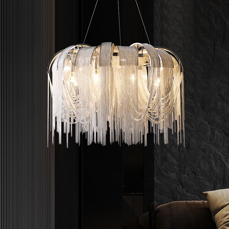 Modern Chain Chandelier - A Dazzling Statement Piece