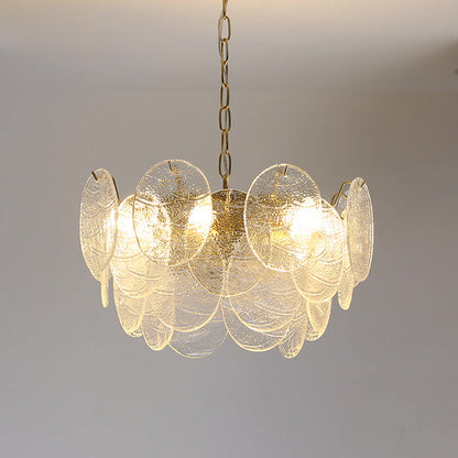 Modern Glass Disc Chandelier - Sleek and Stylish Design