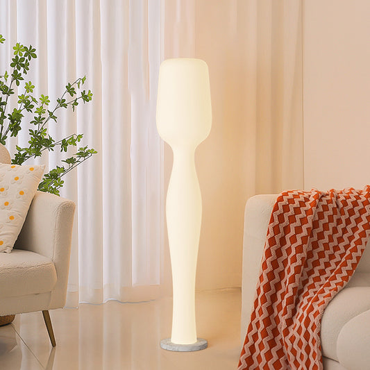 Sculptural Ceramic Floor Lamp - A Modern Art Piece