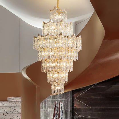 Grand Crystal Chandelier - A Dazzling Centerpiece