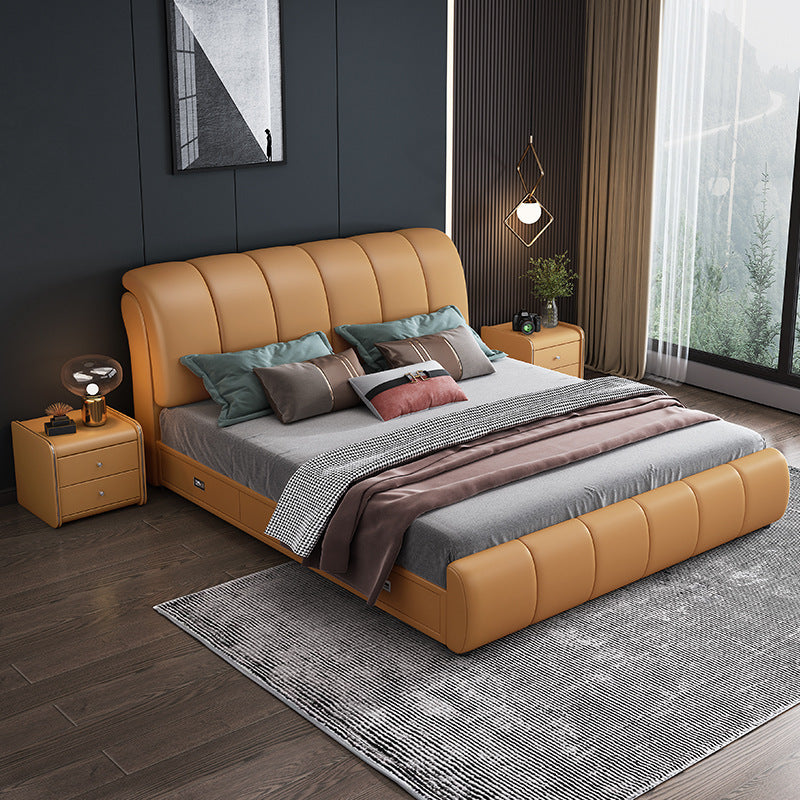 Modern Upholstered Storage Bed with Spacious Under-Bed Storage