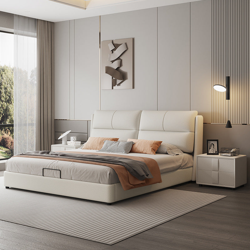 Modern Upholstered Bed Frame with Spacious Storage - Stylish and Functional