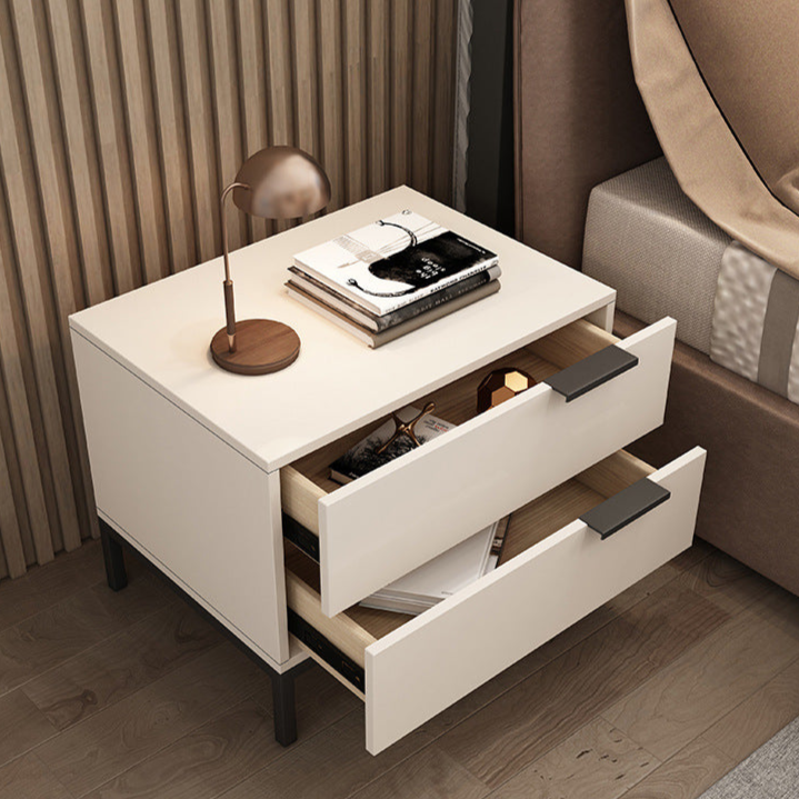 Modern Minimalist Nightstand with Sleek Design and Ample Storage