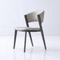 Modern Dining Chair - Leather Upholstered Chair with Sleek Metal Legs