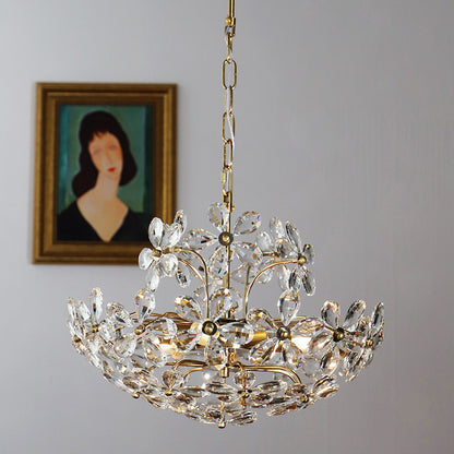 Floral Crystal Chandelier - Romantic and Elegant