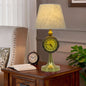 Vintage Table Lamp with Built-in Clock - A Timeless Classic