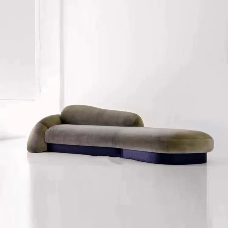 Wabi-Sabi Asymmetric Pebble Sofa for Modern Living Room