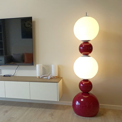 Mid-Century Modern Sphere Floor Lamp - A Retro Chic Statement