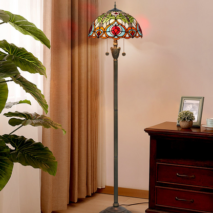 Art Deco Tiffany Style Floor Lamp - A Timeless Classic