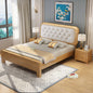 Elegant Upholstered Bed with Curved Headboard - Timeless Design