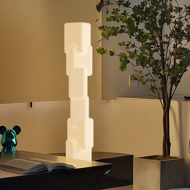 Modern Stacked Cube Floor Lamp - A Minimalist Statement